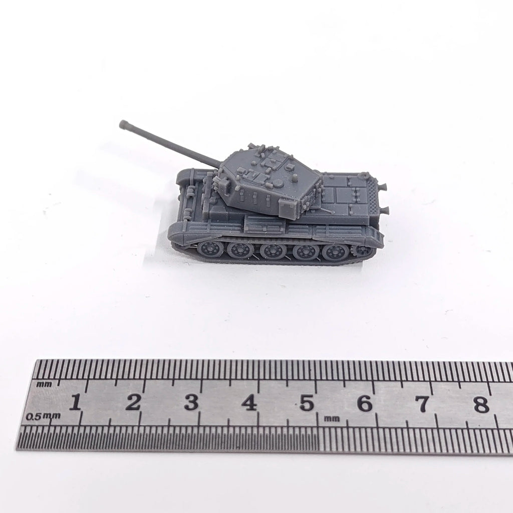 1/144 Scale unpainted miniatures FV4101 Charioteer Self-Propelled Tank Destroyer Model kitss