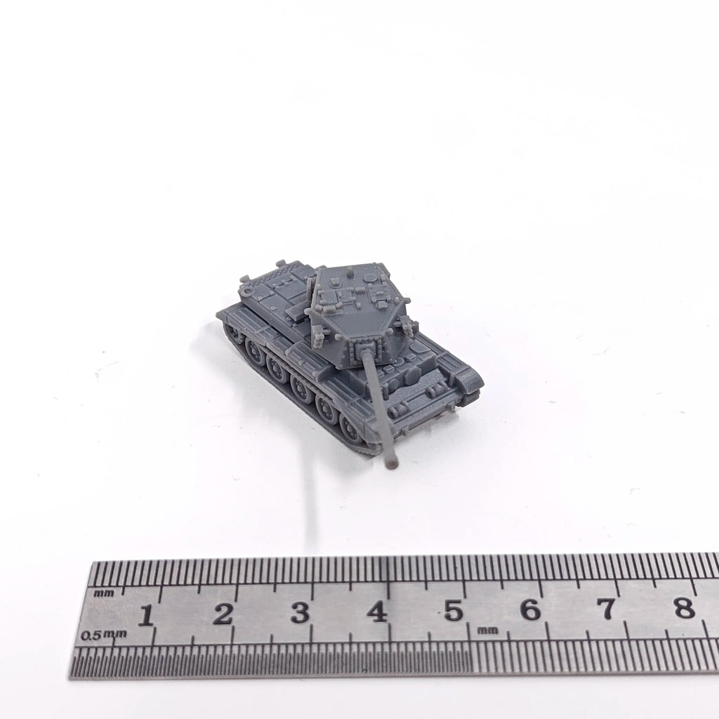 1/144 Scale unpainted miniatures FV4101 Charioteer Self-Propelled Tank Destroyer Model kitss