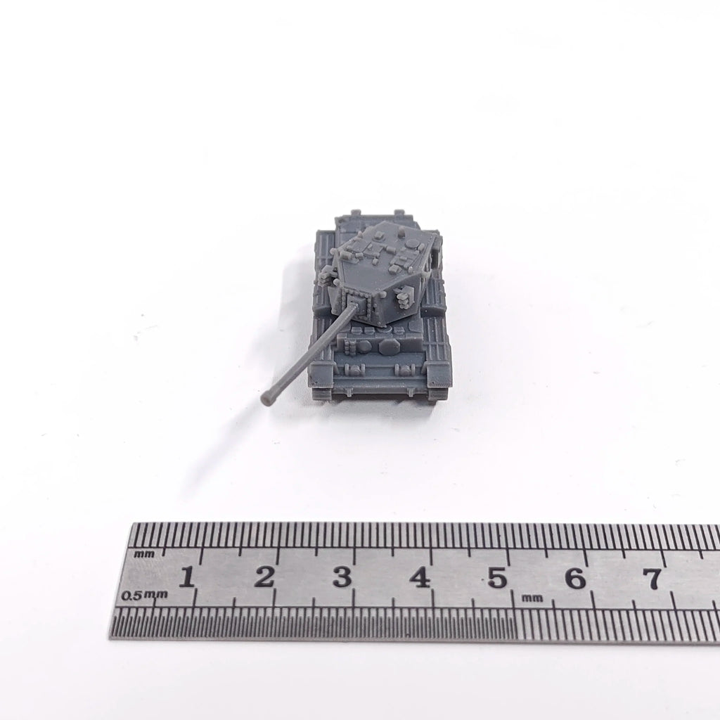 1/144 Scale unpainted miniatures FV4101 Charioteer Self-Propelled Tank Destroyer Model kitss