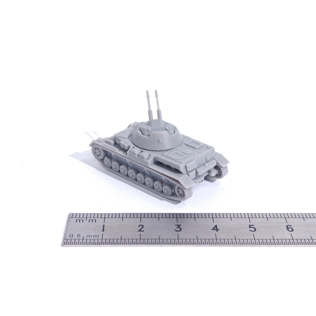 1/144 Scale Flakpanzer IV (3 cm MK 103) Kugelblitz unpainted miniatures reisn Model kits